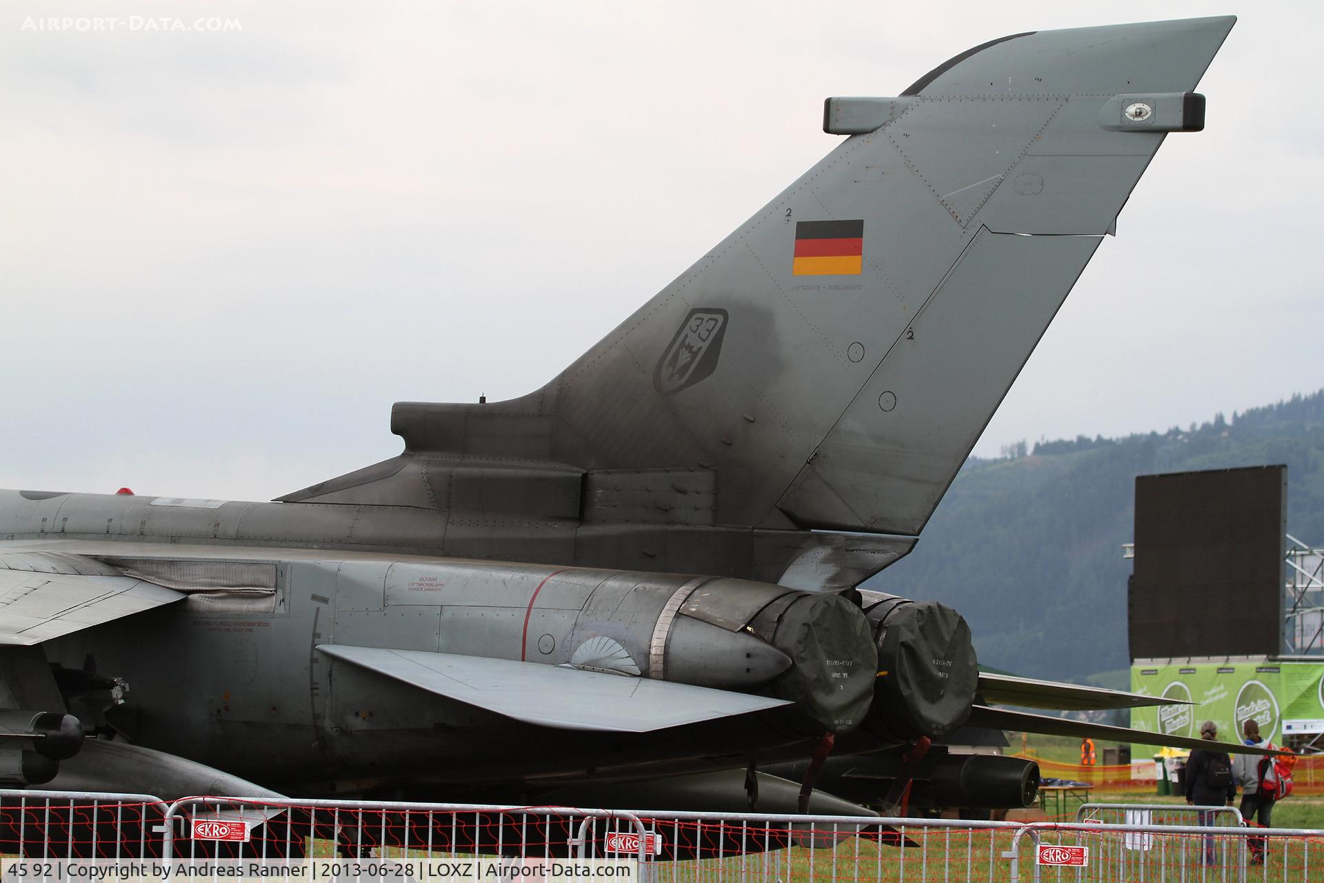 45 92, Panavia Tornado IDS C/N 724/GS233/4292, Germany Air Force Panavia Tornado