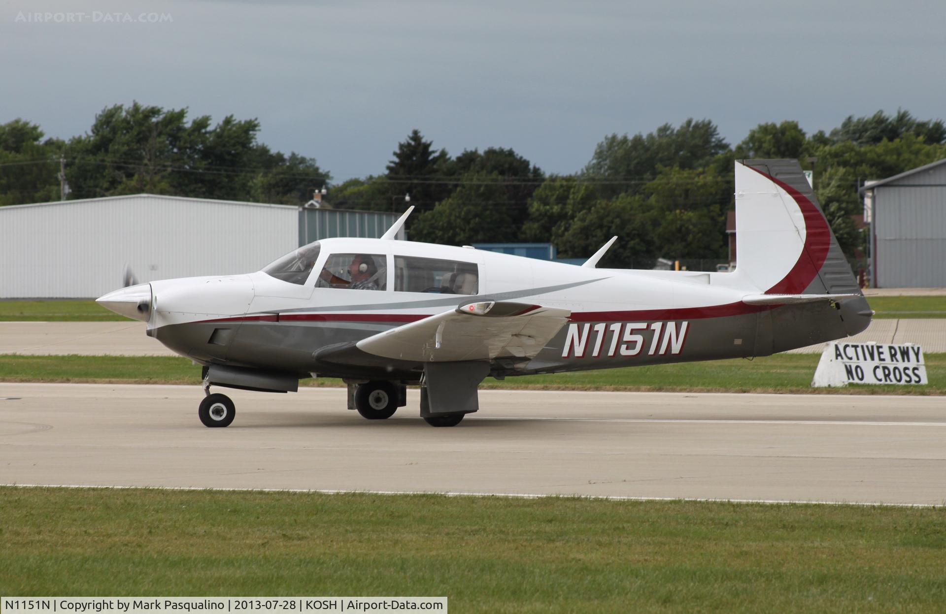 N1151N, 1981 Mooney M20J 201 C/N 24-1228, Mooney M20J
