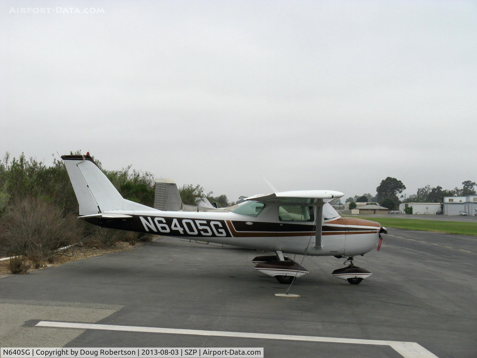 N6405G, 1970 Cessna 150K C/N 15071905, 1970 Cessna 150K, Continental O-200 100 Hp, on river ramp near wind tee.