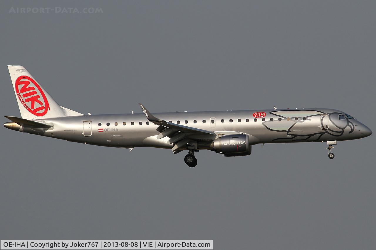 OE-IHA, 2009 Embraer 190LR (ERJ-190-100LR) C/N 19000285, NIKI