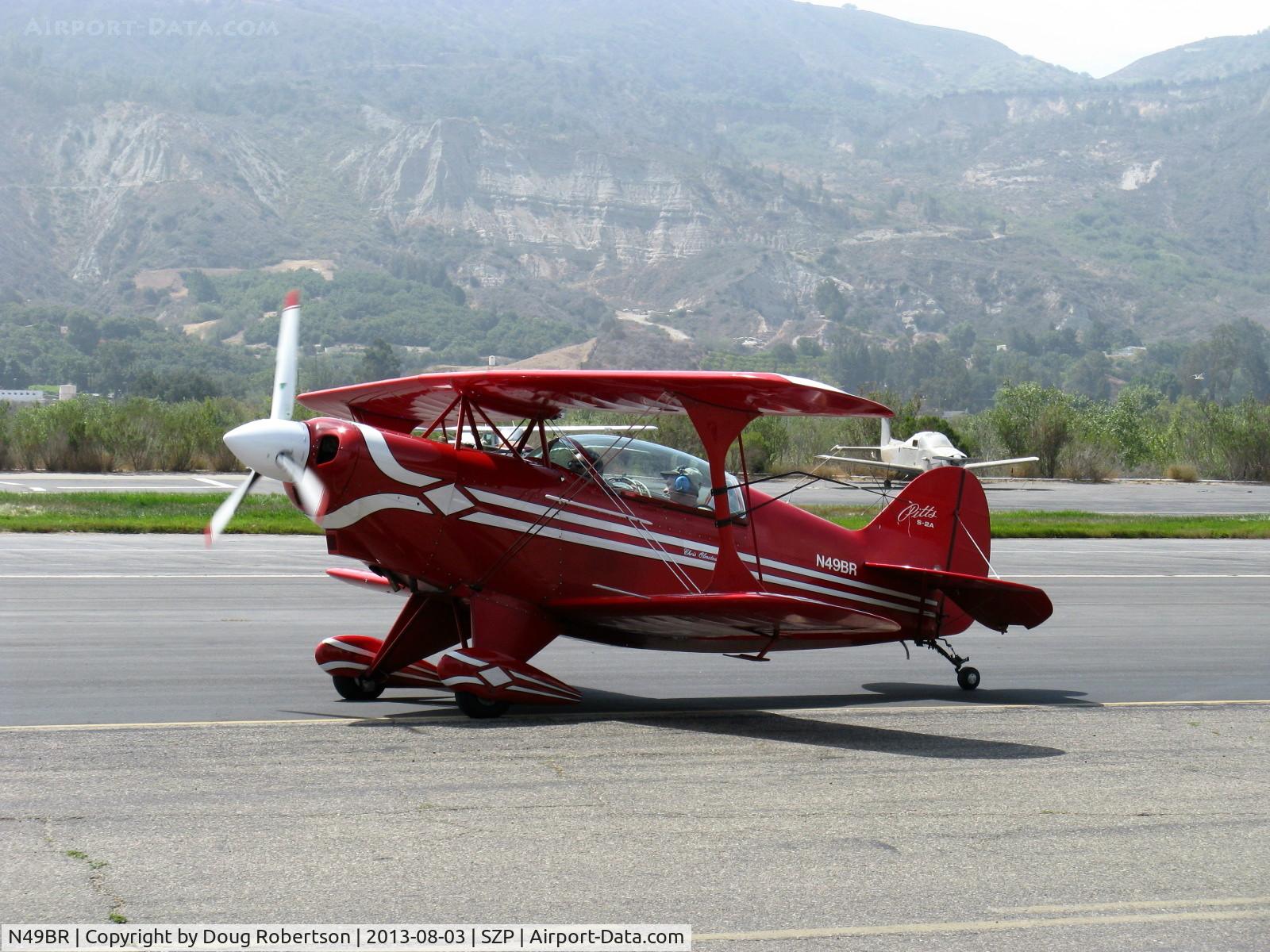 N49BR, Pitts S-2A Special C/N 2212, 1980 Aerotek PITTS S-2A, Lycoming AEIO-540 260 Hp, full inverted aerobatic systems, S-turns taxi to 22