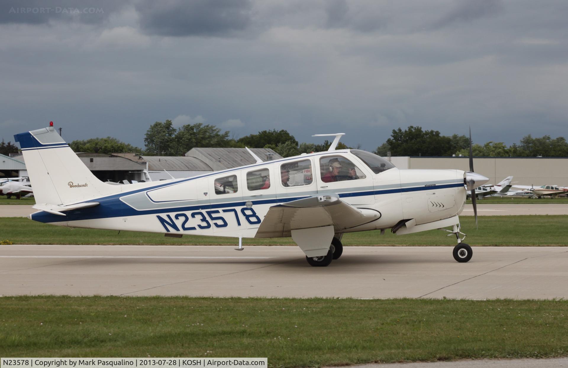 N23578, 1977 Beech A36 Bonanza 36 C/N E-1185, Beech A36