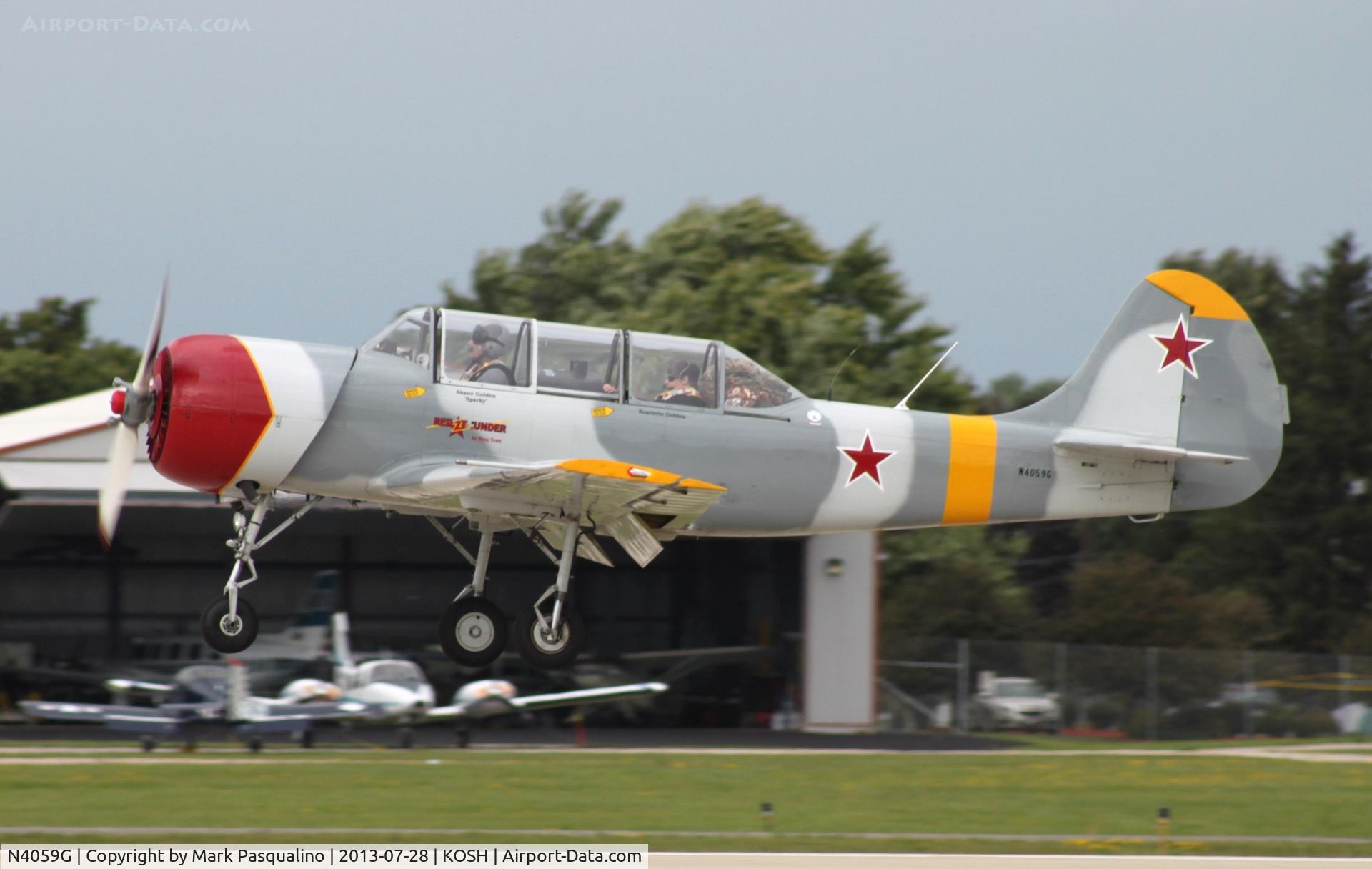 N4059G, 1984 Yakovlev (Aerostar) Yak-52 C/N 844407, YAK-52