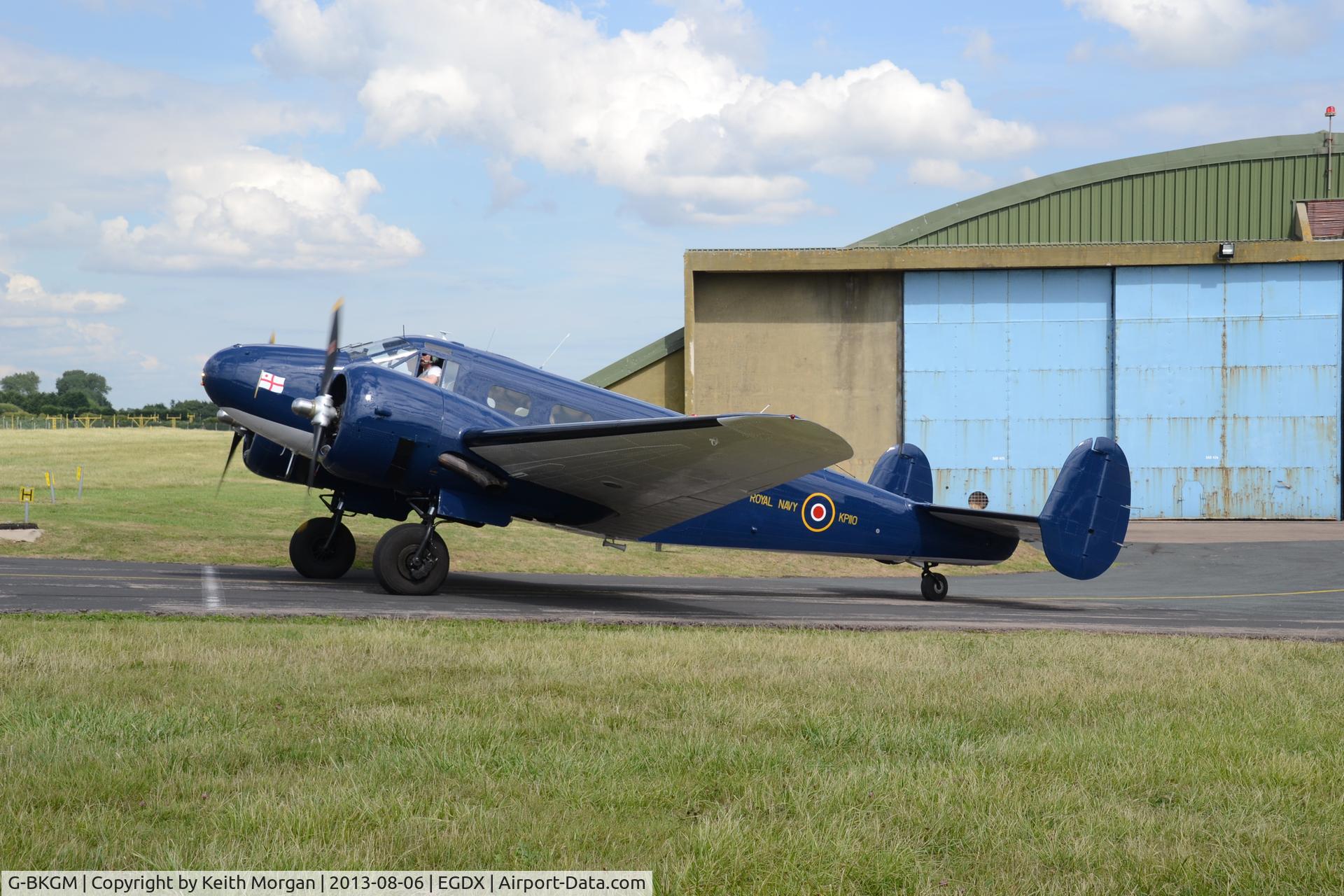 G-BKGM, 1952 Beech Mk.3NM Expeditor C/N A-853/CA-203, Beech D.18S Ex HB275 Now KP110