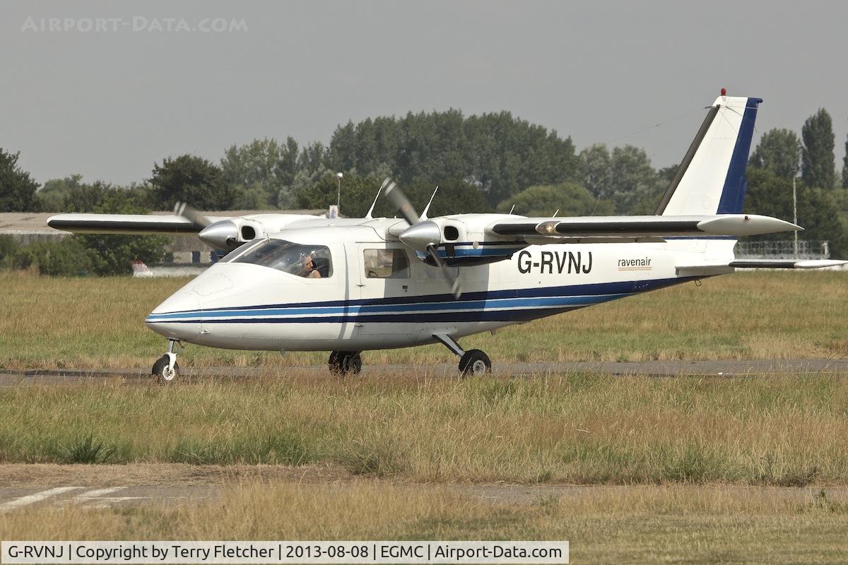 G-RVNJ, 1976 Partenavia P-68B C/N 52, At Southend Airport