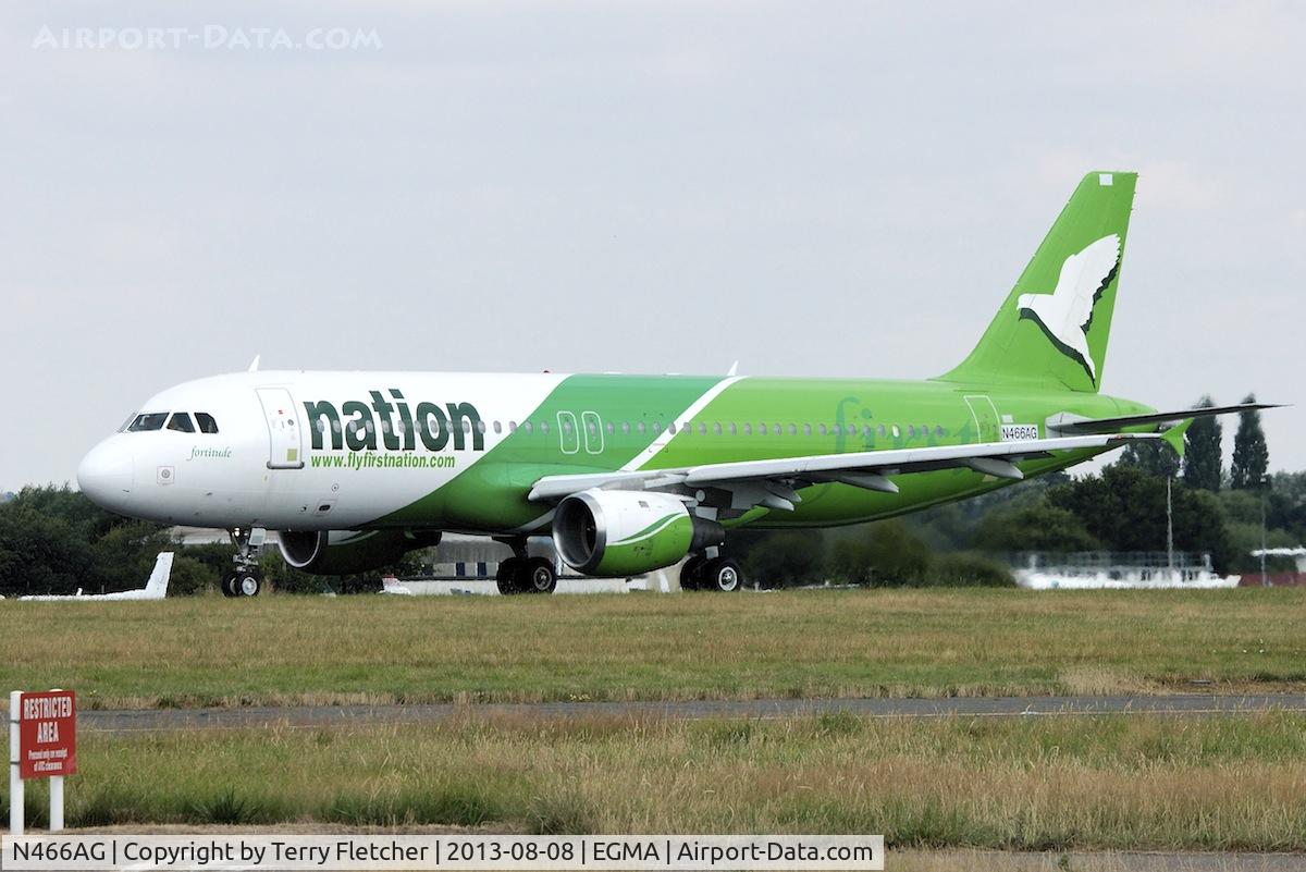 N466AG, 1994 Airbus A320-212 C/N 466, Departing Southend bound for Norwich