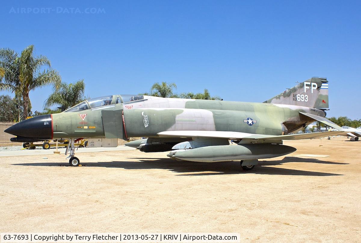 63-7693, 1963 McDonnell F-4C Phantom II C/N 828, At March Field Air Museum , Riverside , California