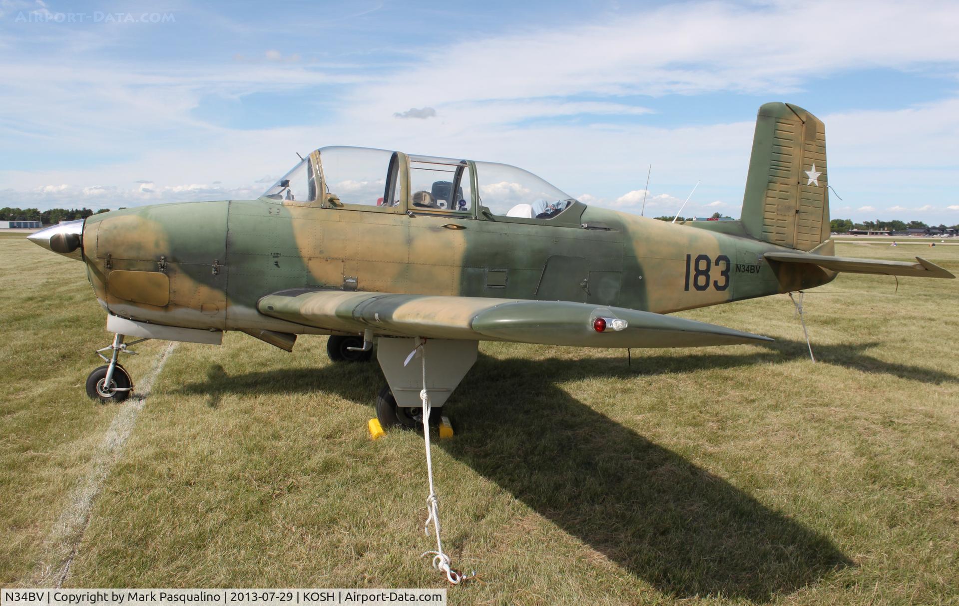 N34BV, 1956 Beech T-34A Mentor Mentor C/N CG-152, Beech T-34