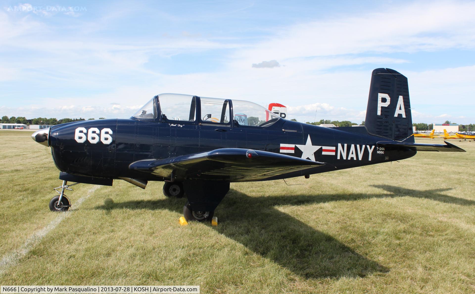 N666, 1958 Beech A45 C/N GM-141, Beech T-34A