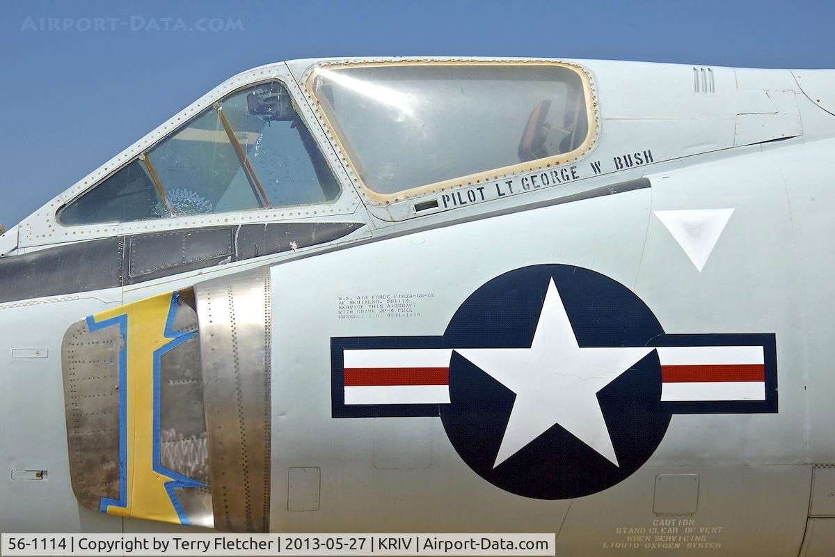 56-1114, 1956 Convair F-102A Delta Dagger C/N 8-10-331, At March Field Air Museum , Riverside , California