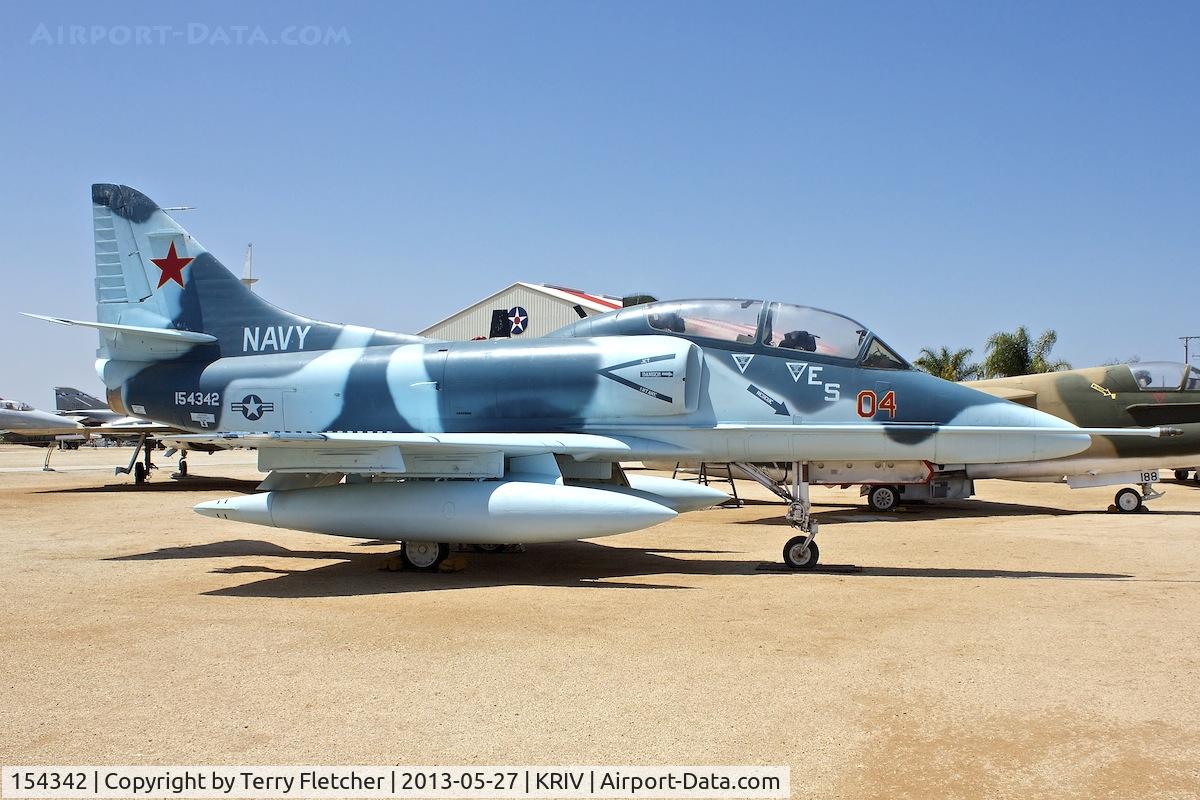 154342, Douglas TA-4F Skyhawk C/N 13730, At March Field Air Museum , Riverside , California