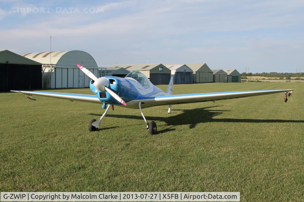 G-ZWIP, 2005 Silence Twister C/N PFA 329-14211, Silence Twister. A member of the SWIP Twister Team prior to a local late evening light display. Fishburn Airfield, July 2013.