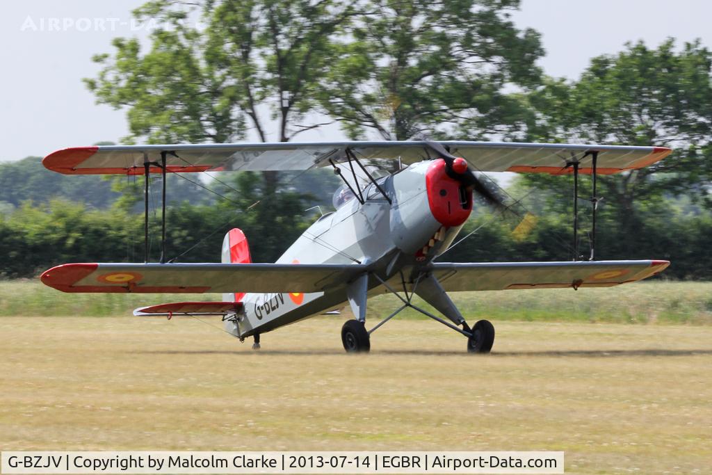 G-BZJV, 1957 CASA 1-131E Srs 1000 C/N 1075, CASA 1-131E Srs 1000 at The Real Aeroplane Company's Bucker Fest, Breighton Airfield, July 13 2013.