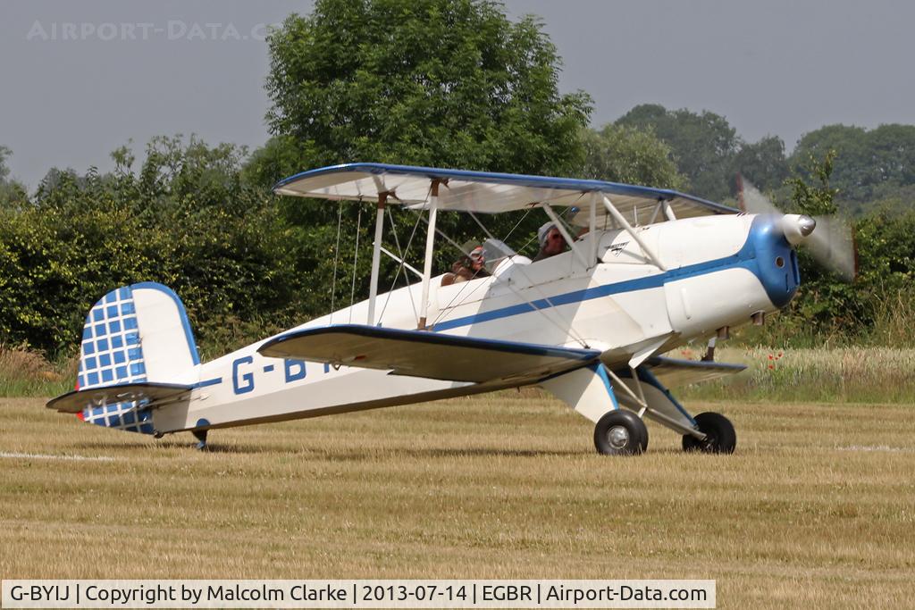 G-BYIJ, 1954 CASA 1-131E Series 2000 C/N 2110, CASA 1-131E Srs 2000 at The Real Aeroplane Company's Bucker Fest, Breighton Airfield, July 13 2013.
