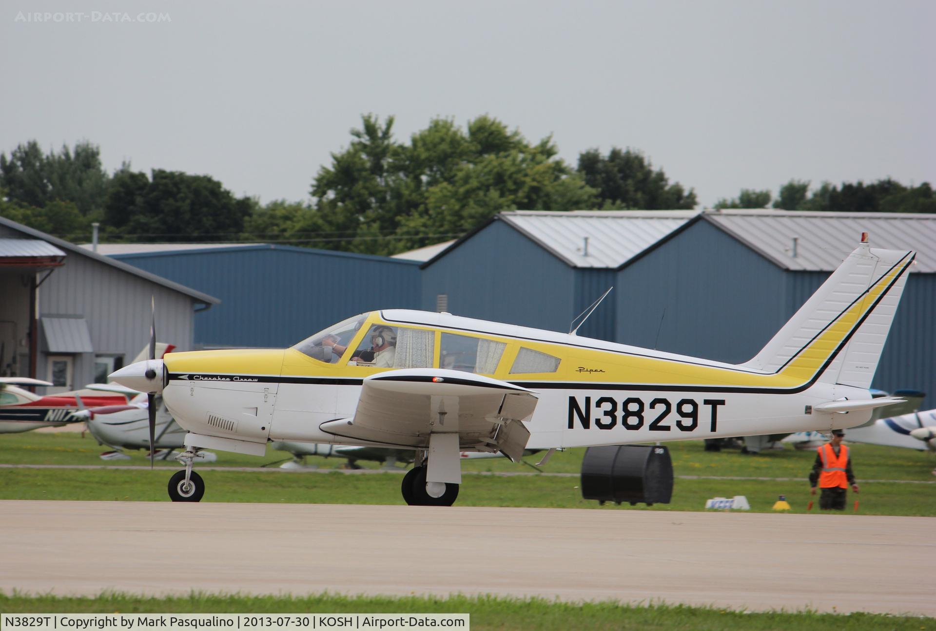 N3829T, 1967 Piper PA-28R-180 Cherokee Arrow C/N 28R-30147, Piper PA-28R-180