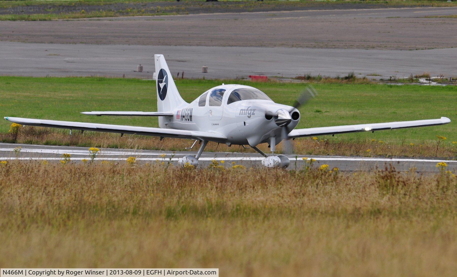 N466M, 2007 Columbia Aircraft Mfg LC-41-550FG Columbia 400 C/N 41780, Visiting Lancair Columbia (now Cessna) 400 of Flight Maintenance Zurich Airport.