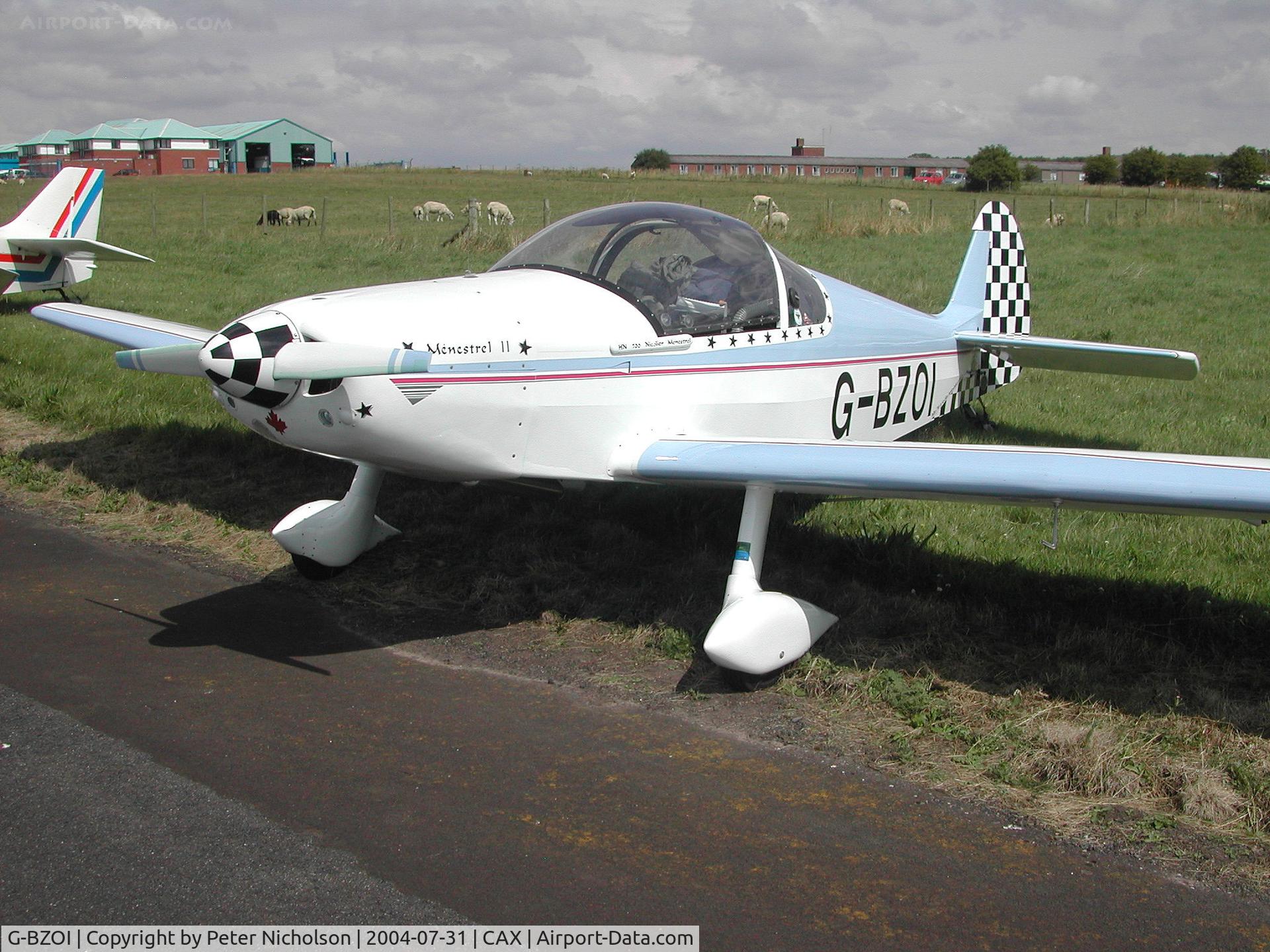 G-BZOI, 2000 Nicollier HN-700 Menestrel II C/N PFA 217-12604, This HN700 Menestral II attended the 2004 Carlisle Fly-in.