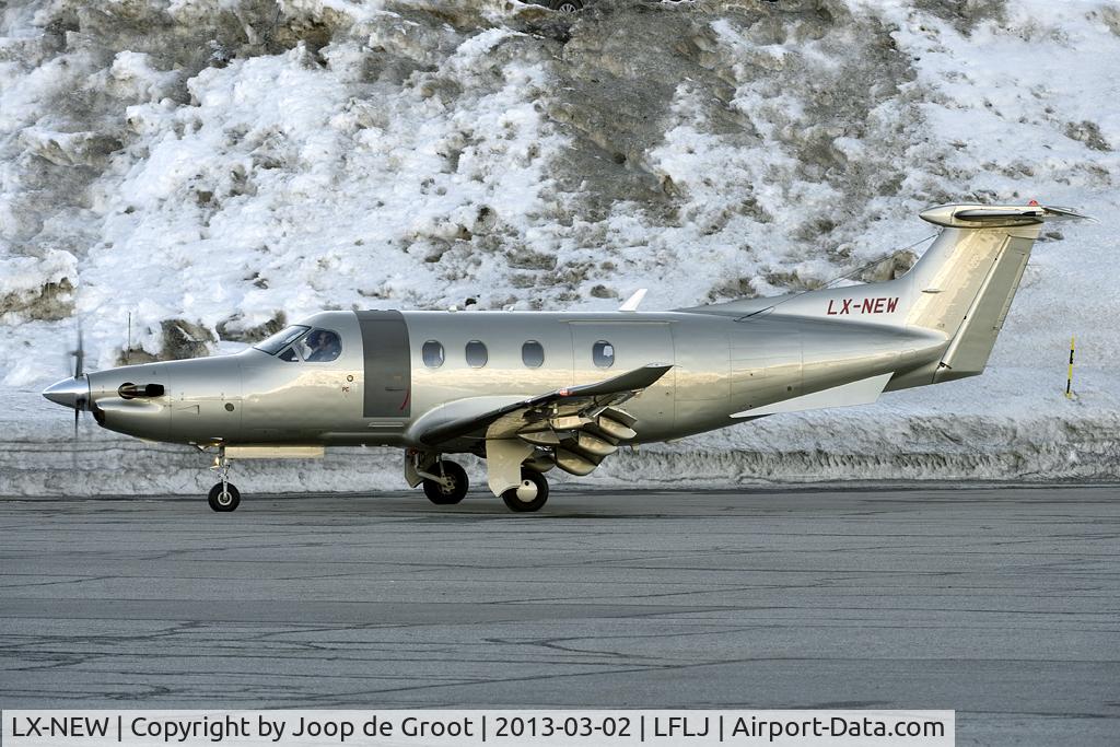 LX-NEW, 2009 Pilatus PC-12/47E C/N 1148, in the last sun light of the day