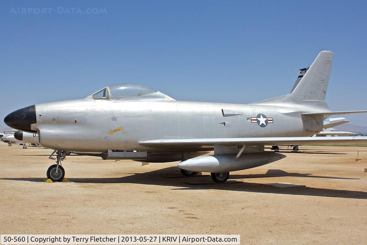 50-560, 1950 North American F-86L Sabre C/N 165-106, At March Field Air Museum , Riverside , California