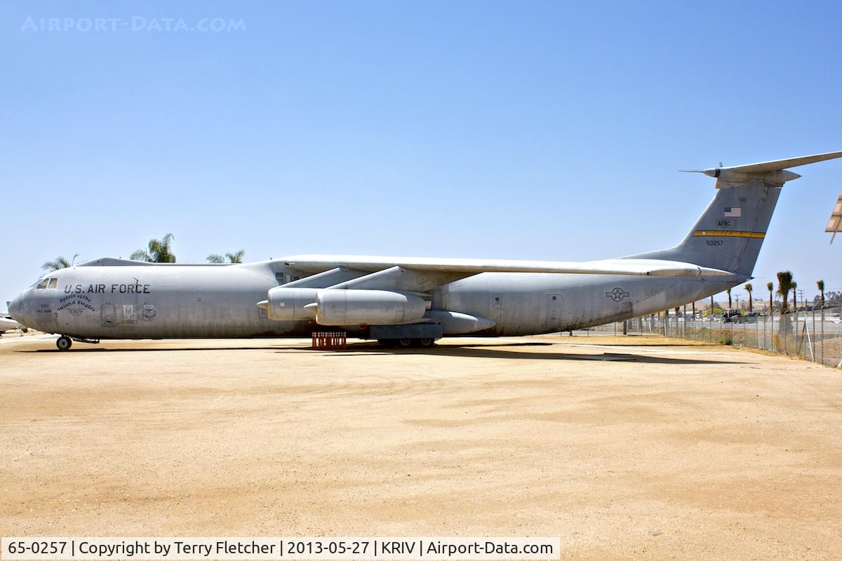 65-0257, 1965 Lockheed C-141B Starlifter C/N 300-6108, At March Field Air Museum , Riverside , California