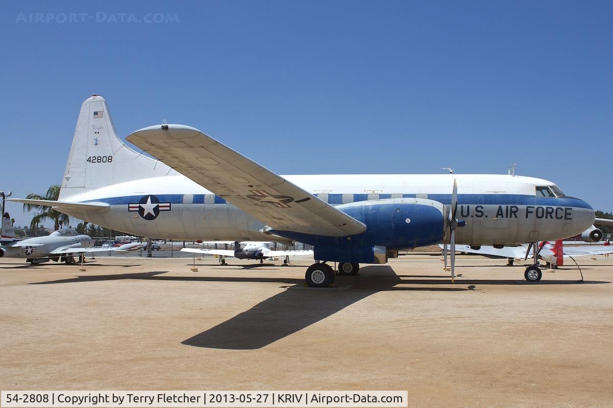 54-2808, 1954 Convair VC-131D (CV340) C/N 204, At March Field Air Museum , Riverside , California