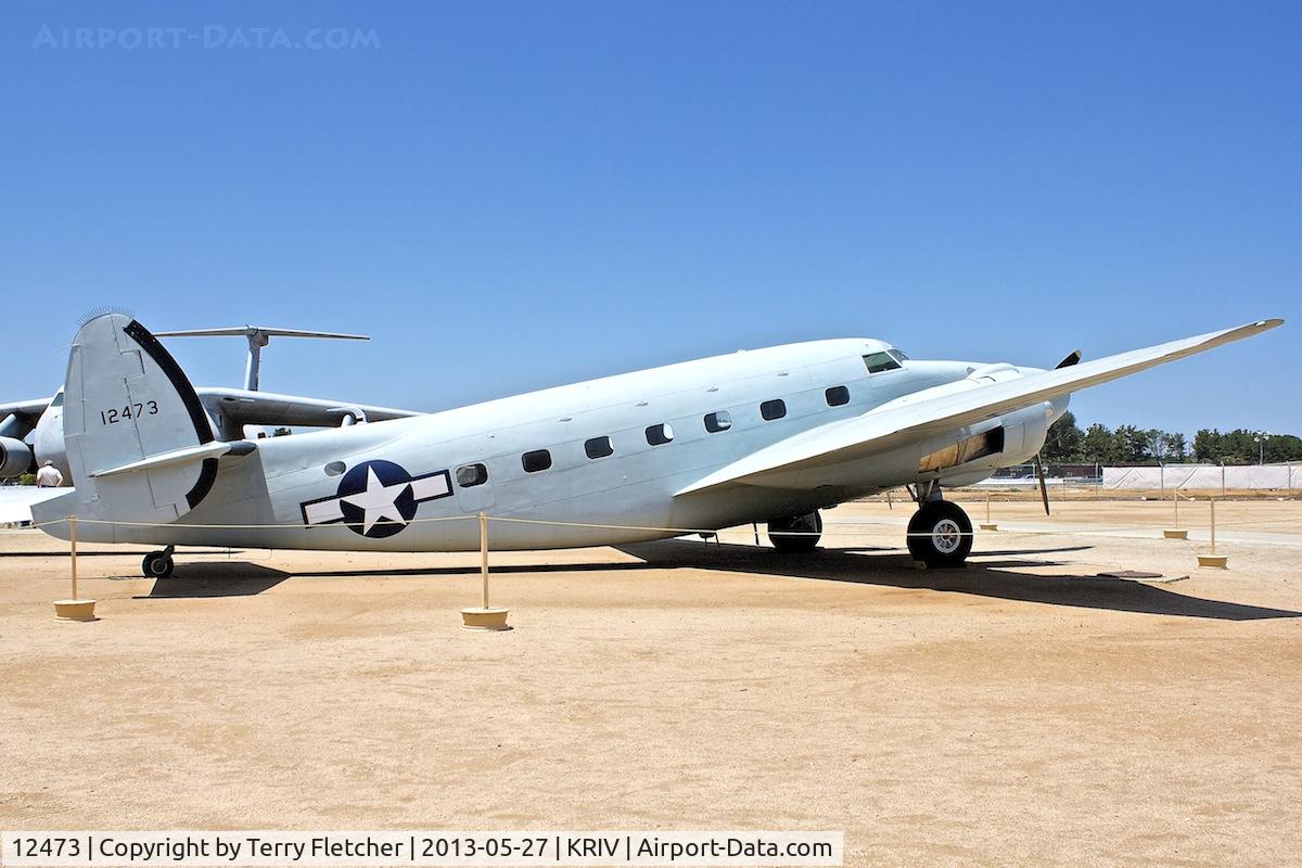12473, 1942 Lockheed R5O-5 Lodestar C/N 2358, At March Field Air Museum , Riverside , California