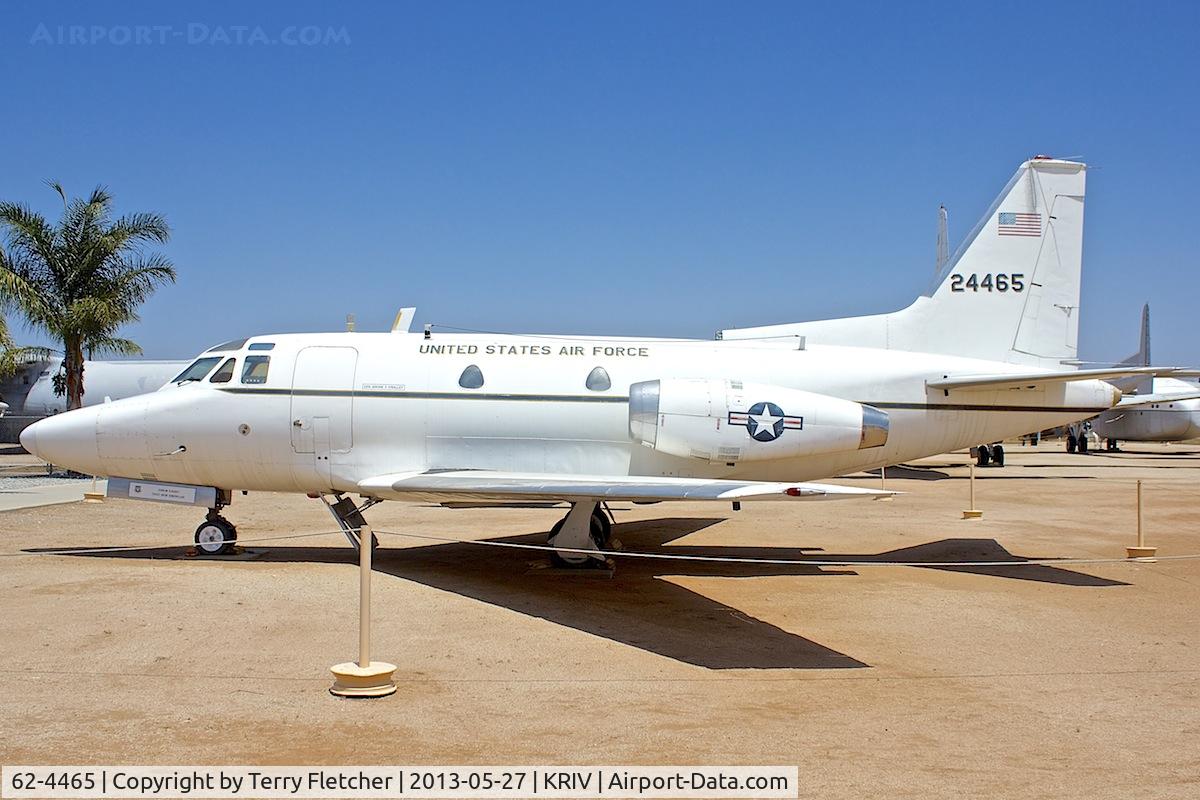 62-4465, 1962 North American CT-39A Sabreliner C/N 276-18, At March Field Air Museum , Riverside , California