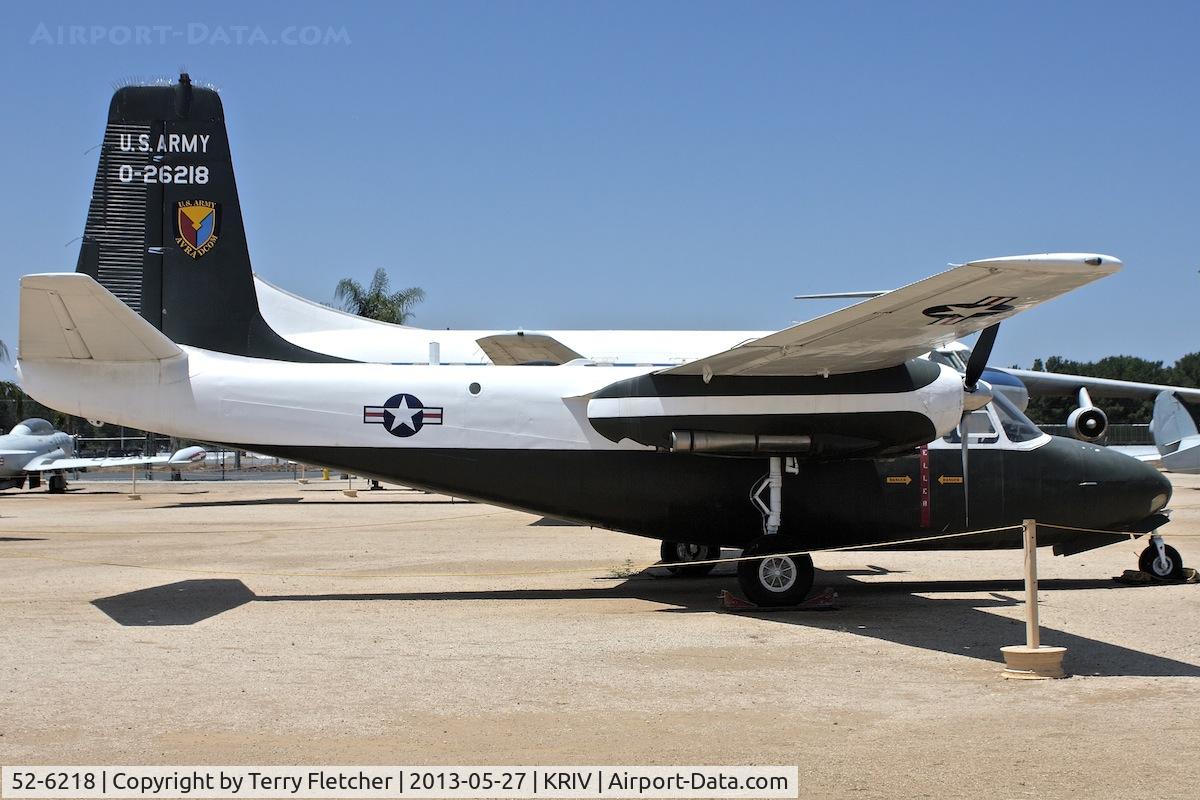 52-6218, 1952 Aero Commander YU-9A (YL-26) C/N 520-21, At March Field Air Museum , Riverside , California