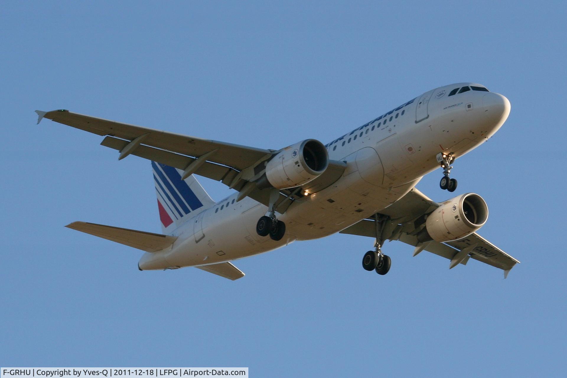 F-GRHU, 2001 Airbus A319-111 C/N 1471, Airbus A319-111 F-GRHU , Roissy Charles De Gaulle Airport (LFPG-CDG)