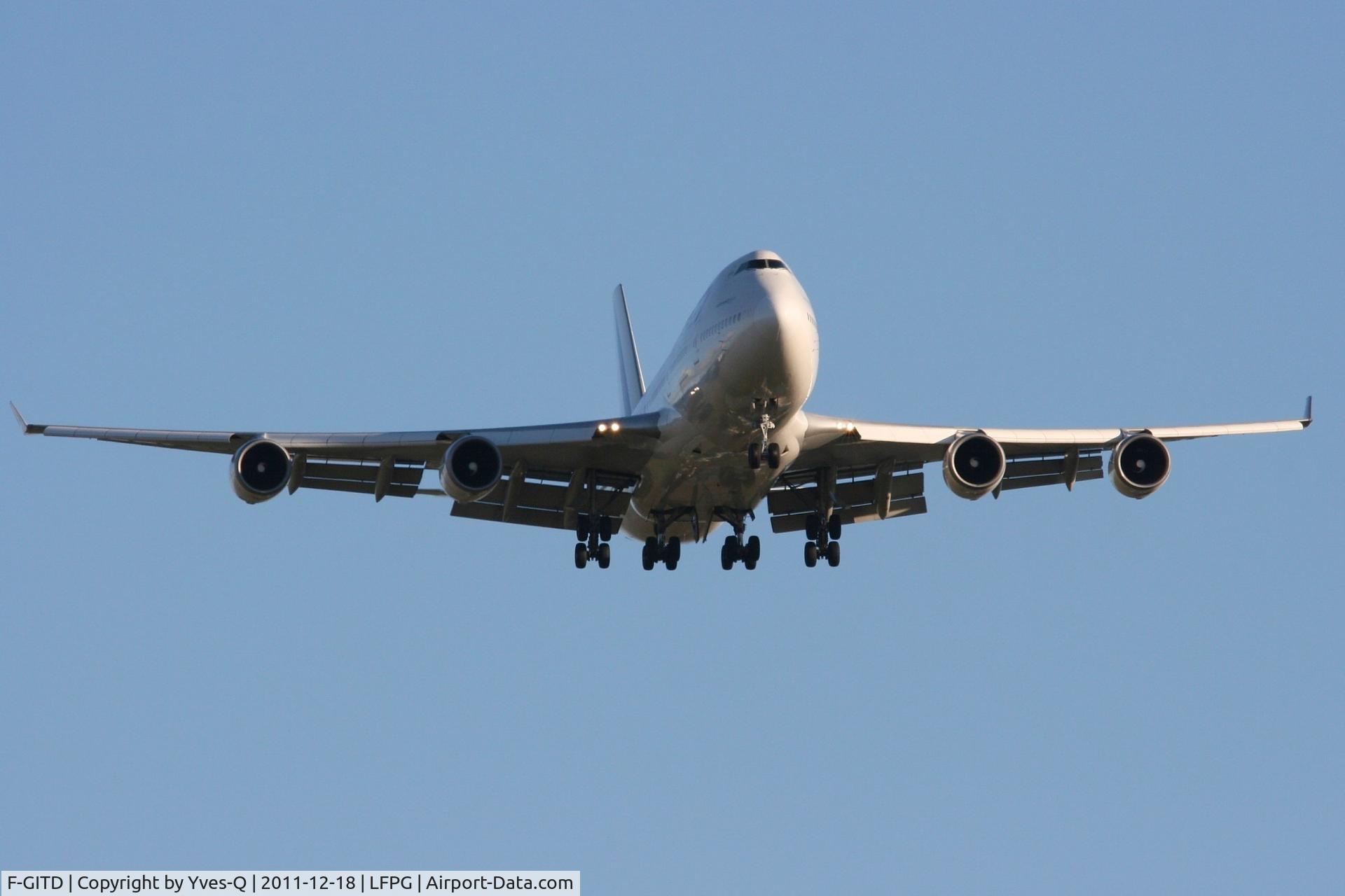 F-GITD, 1992 Boeing 747-428 C/N 25600, Boing 747-428, Roissy Charles De Gaulle Airport (LFPG-CDG)
