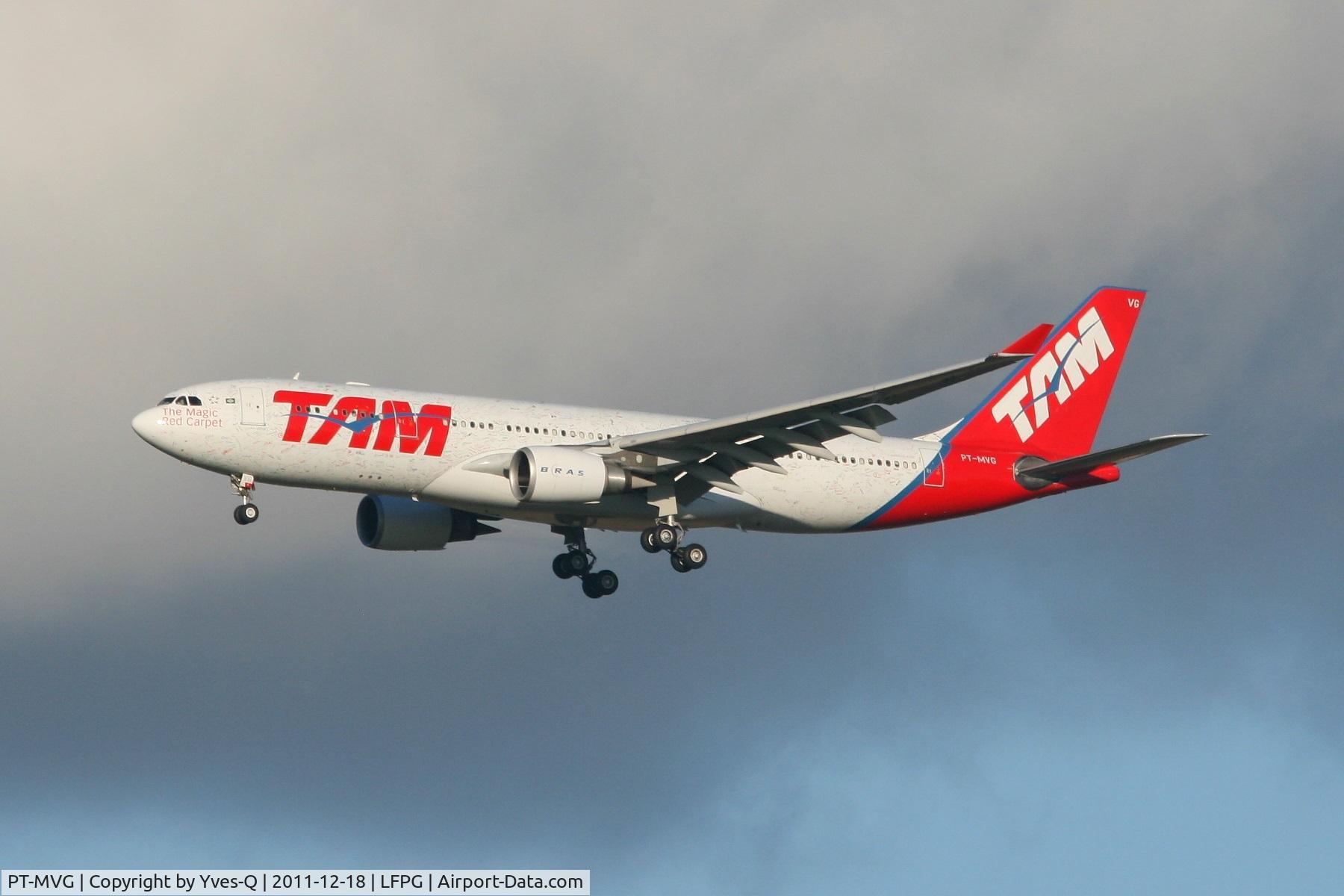 PT-MVG, 2002 Airbus A330-203 C/N 472, Airbus A330-203, Roissy Charles De Gaulle Airport (LFPG-CDG)