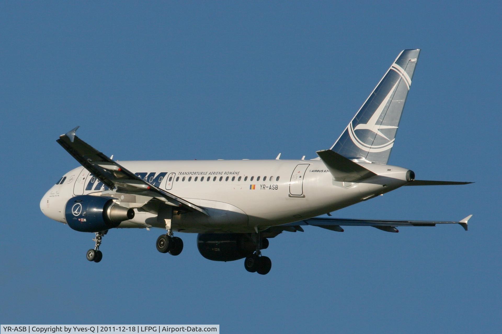 YR-ASB, 2006 Airbus A318-111 C/N 2955, Airbus A318-111, Roissy Charles De Gaulle Airport (LFPG-CDG)
