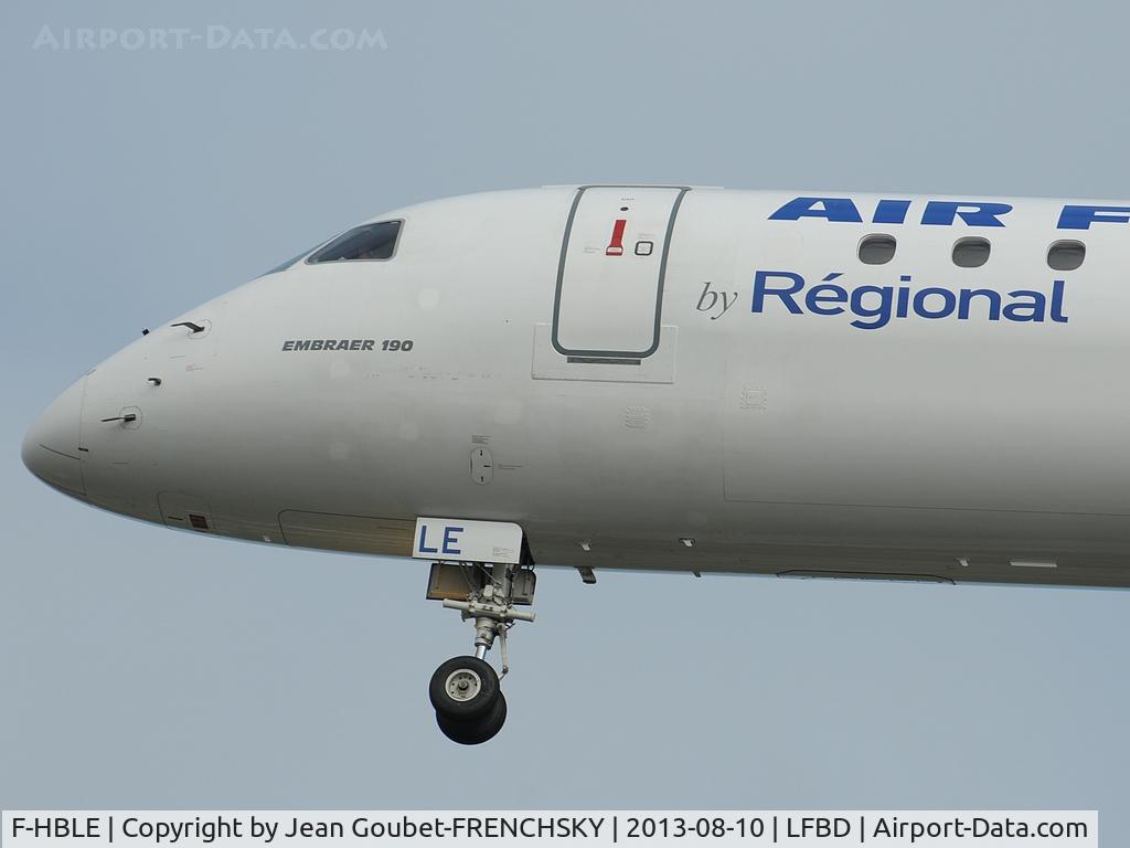 F-HBLE, 2007 Embraer 190LR (ERJ-190-100LR) C/N 19000123, HOP 3251 from LILLE