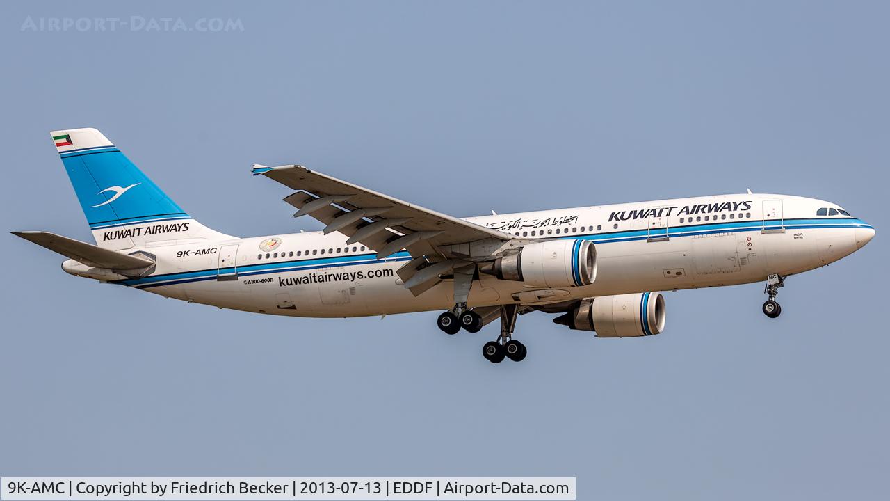 9K-AMC, 1993 Airbus A300B4-605R C/N 699, on final at Frankfurt