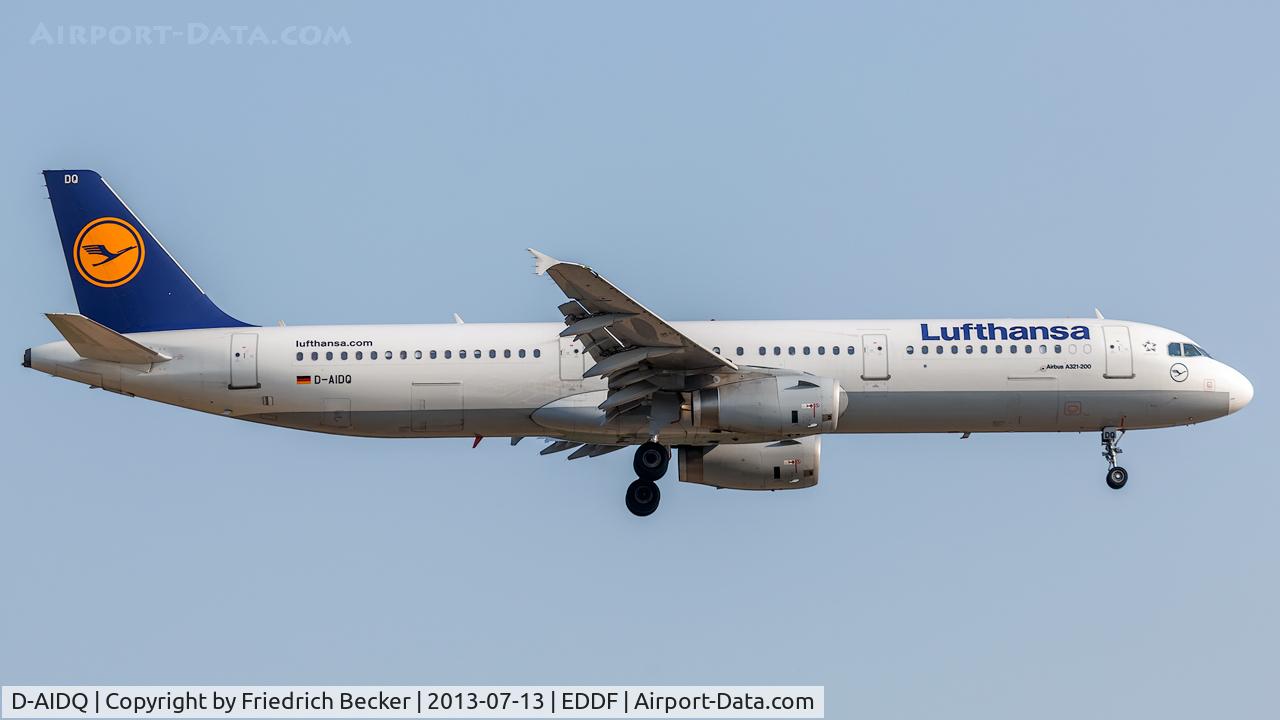 D-AIDQ, 2012 Airbus A321-231 C/N 5028, on final at Frankfurt