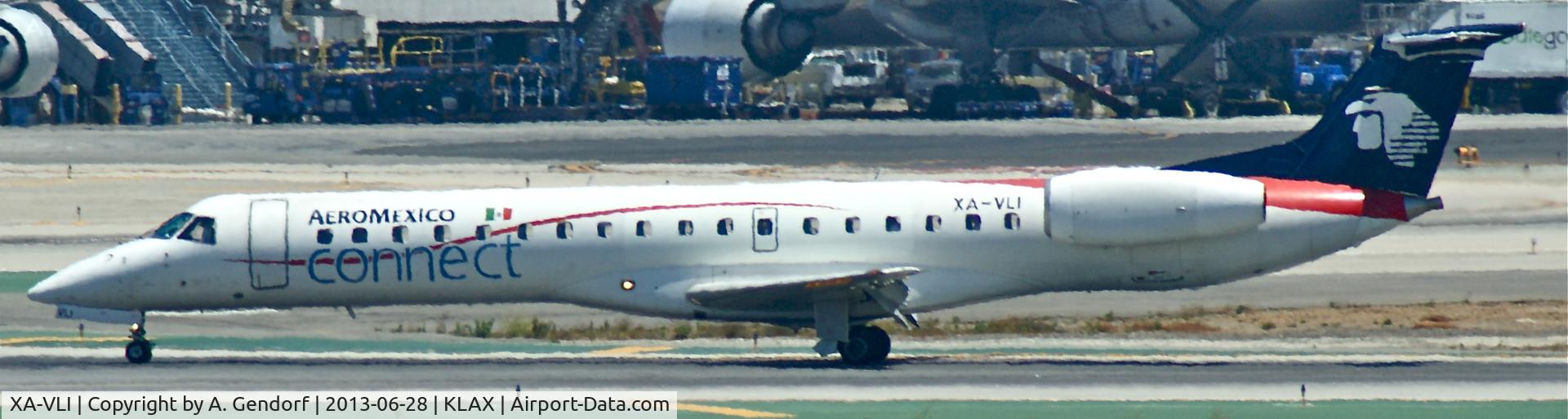 XA-VLI, Embraer EMB-145LU (ERJ-145LU) C/N 145574, Aeromexico Connect, seen here shortly after landing at Los Angeles(KLAX)