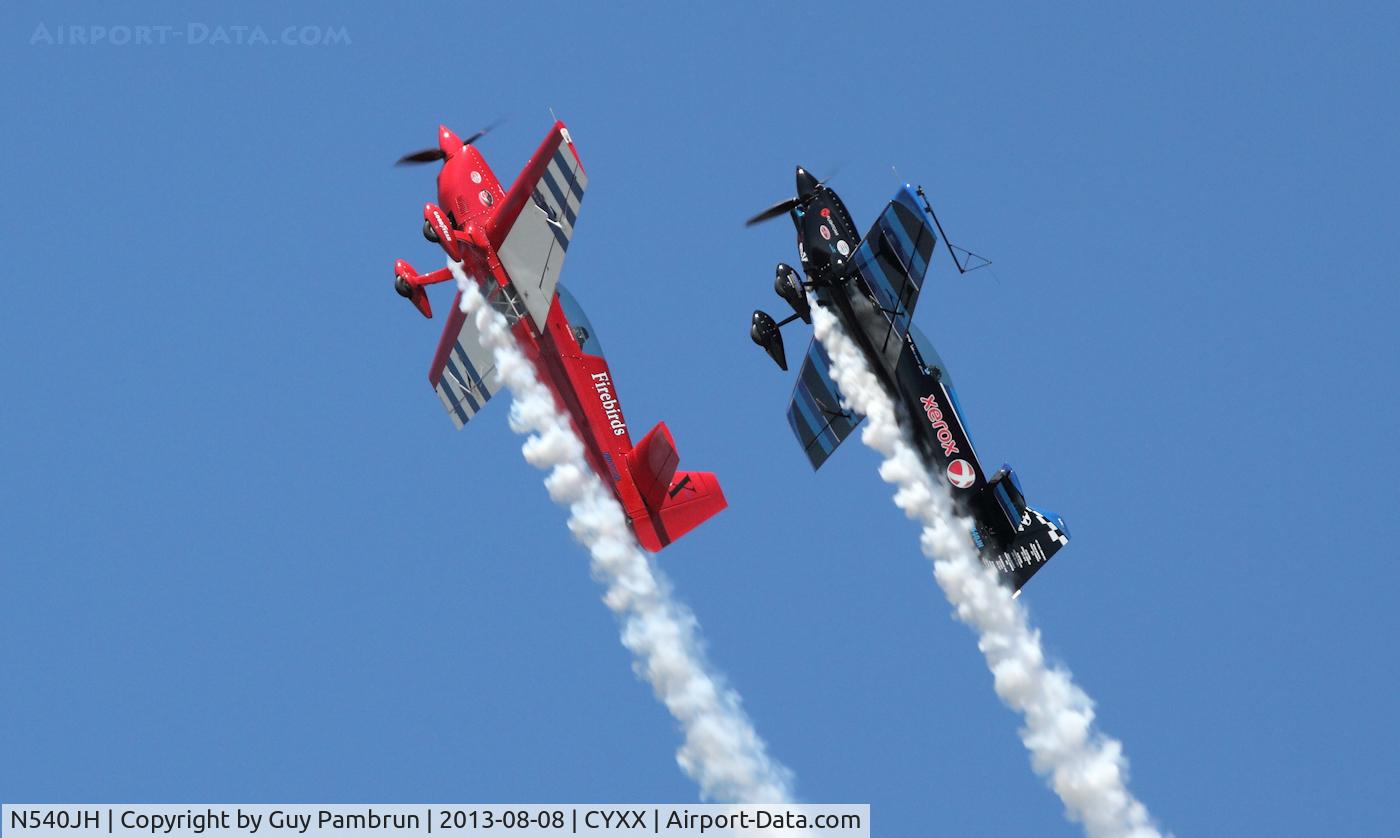 N540JH, MX Aircraft MXS C/N 14, Practicing with N911CG the day before the 2013 Abbotsford Airshow and WOW....  how they fly!