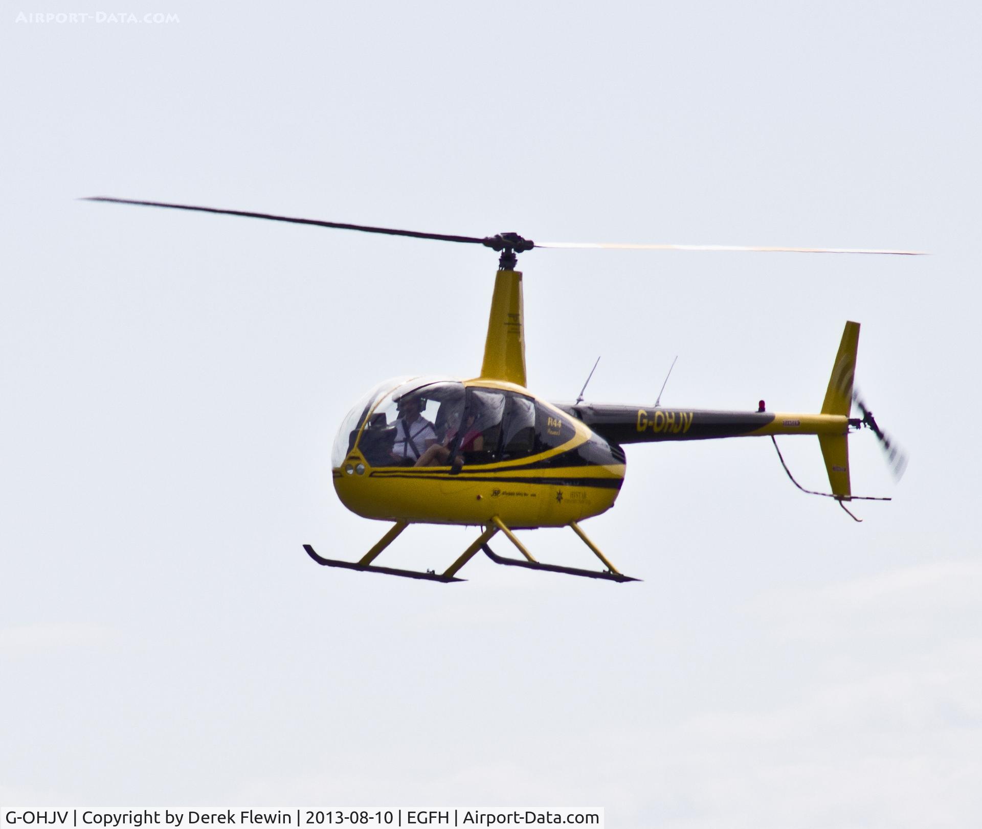 G-OHJV, 2007 Robinson R44 Raven I C/N 1722, Frequent visitor Robinson R44 RAVEN from Lashenden/Headcorn Airport Maidstone Kent.