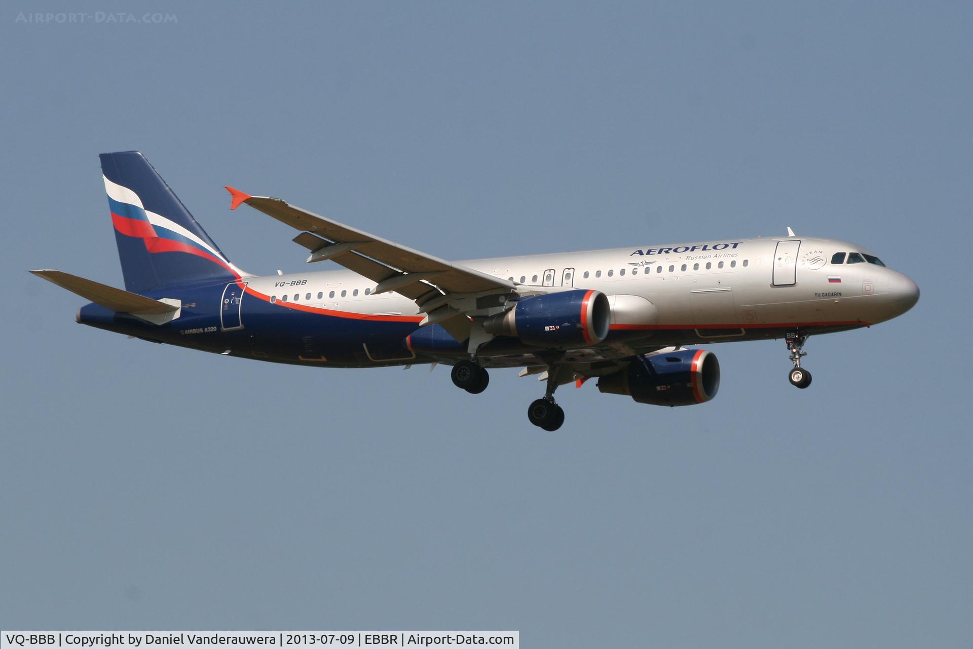 VQ-BBB, 2009 Airbus A320-214 C/N 3823, Arrival of flight SU2560 to RWY 02