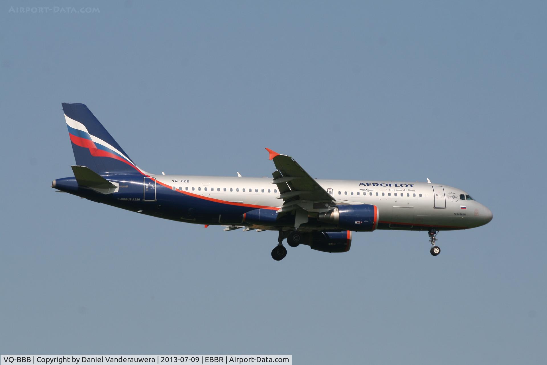 VQ-BBB, 2009 Airbus A320-214 C/N 3823, Flight SU2560 is descending to RWY 02