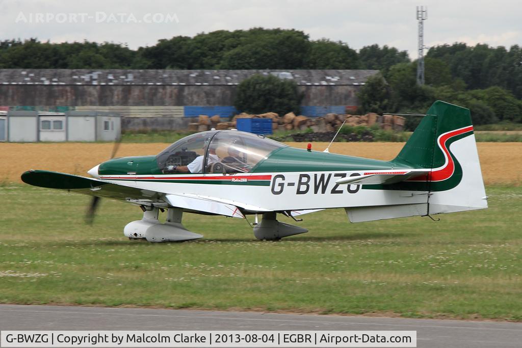 G-BWZG, 1997 Robin R-2160 Alpha Sport C/N 311, Robin R-2160 at The Summer Madness Fly-In. The Real Aeroplane Company, Breighton Airfield, August 2013.