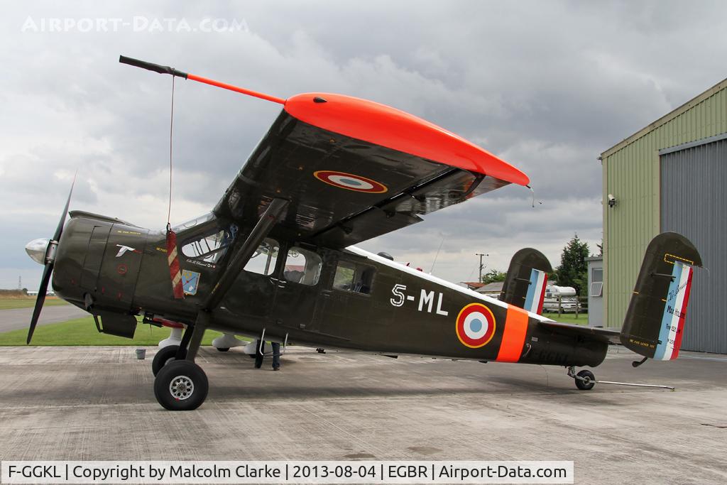 F-GGKL, 1960 Max Holste MH.1521M Broussard C/N 255, Max Holste MH.1521M Broussard at The Summer Madness Fly-In. The Real Aeroplane Company, Breighton Airfield, August 2013.