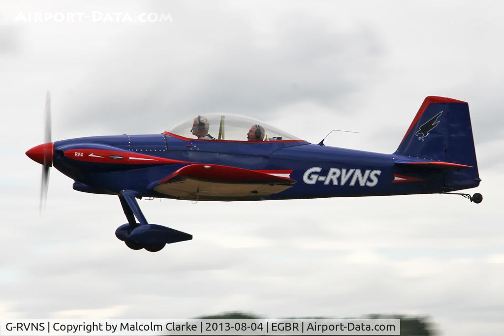 G-RVNS, 2003 Vans RV-4 C/N PFA 181-12443, Vans RV-4 at The Real Aeroplane Company's Summer Madness Fly-In, Breighton Airfield, August 4th 2013.