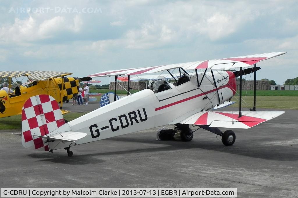 G-CDRU, 1946 CASA 1-131E Jungmann C/N 2321, CASA 1-131E Jungmann at The Real Aeroplane Company's Bucker Fest, Breighton Airfield, July 13 2013.