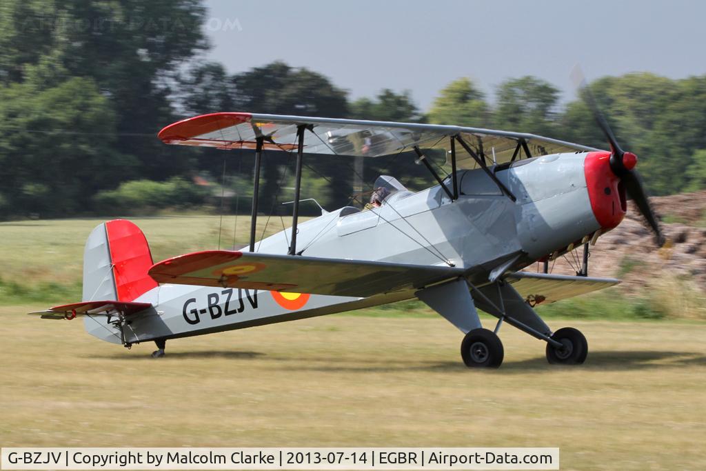 G-BZJV, 1957 CASA 1-131E Srs 1000 C/N 1075, CASA 1-131E Srs 1000 at The Real Aeroplane Company's Bucker Fest, Breighton Airfield, July 13 2013.