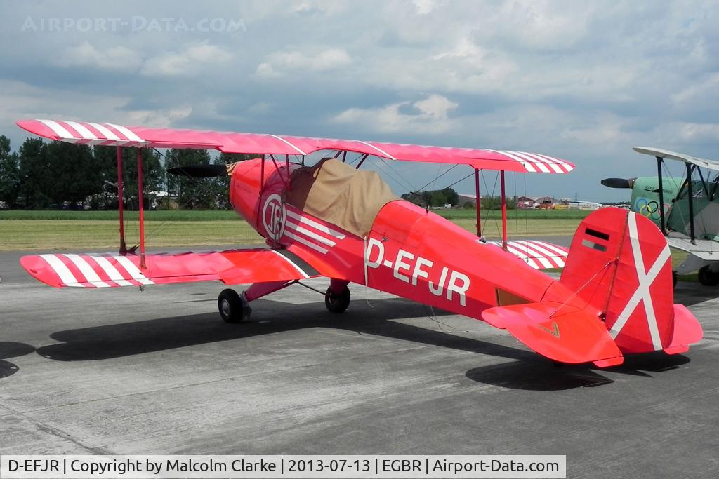 D-EFJR, 1954 CASA 1-131E Jungmann C/N 2072, CASA 1-131E Jungmann at The Real Aeroplane Company's Bucker Fest, Breighton Airfield, July 2013.