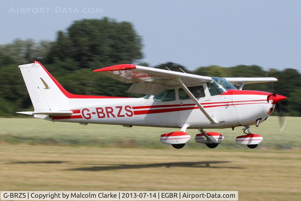 G-BRZS, 1981 Cessna 172P C/N 172-75004, Cessna 172P Skyhawk at The Real Aeroplane Company's Wings & Wheels Fly-In, Breighton Airfield, July 2013.