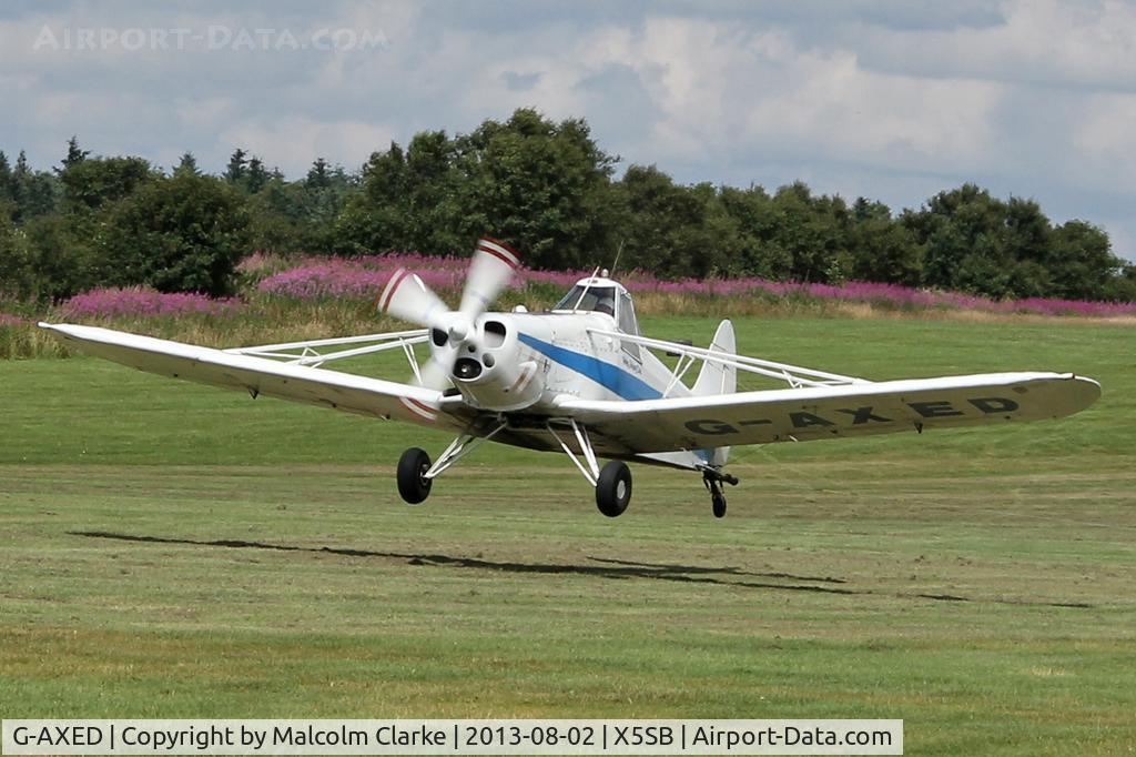 G-AXED, 1965 Piper PA-25-235 Pawnee C/N 25-3586, Piper PA-25-235 Pawnee during The Northern Regional Gliding Competition, Sutton Bank, North Yorks, August 2nd 2013.