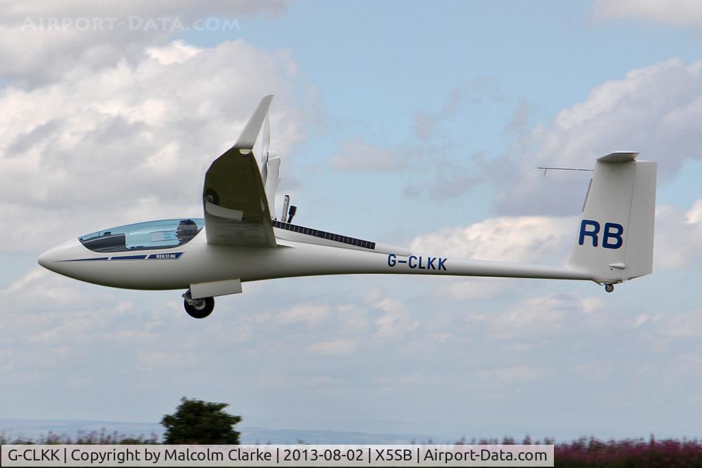 G-CLKK, 2013 Schleicher ASH-31M-I C/N 31087, Schleicher ASH-31-MI 'self launching' at the Yorkshire Gliding Club, Sutton Bank, North Yorks, August 2nd 2013.