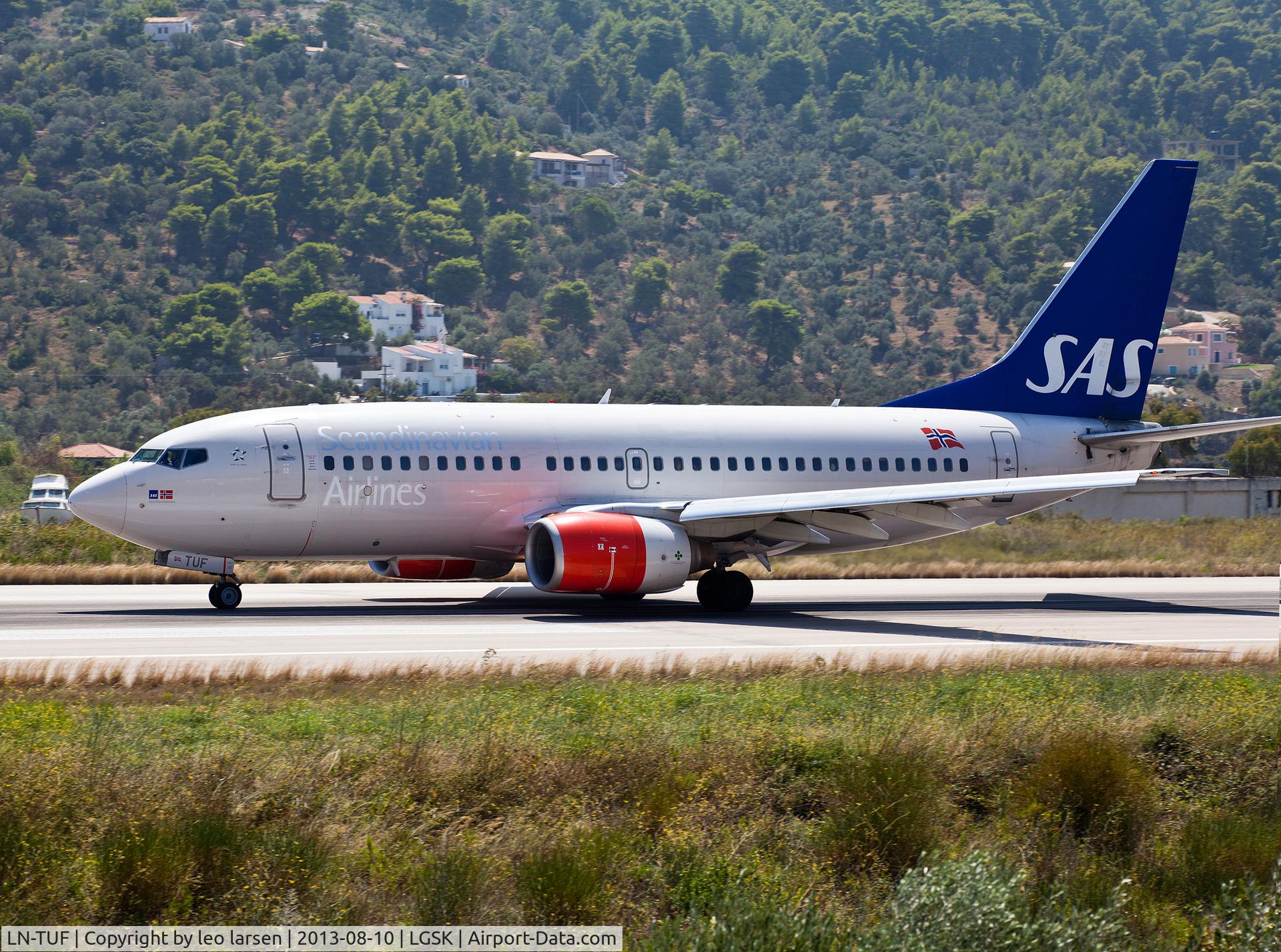 LN-TUF, 1999 Boeing 737-705 C/N 28222, T/O R-02 JSI Skiathos Greece